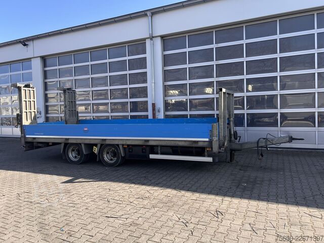 Reboque com plataforma rebaixada Humbaur HBTZ 136224 TA-BS  13,6 t Tandemtieflader