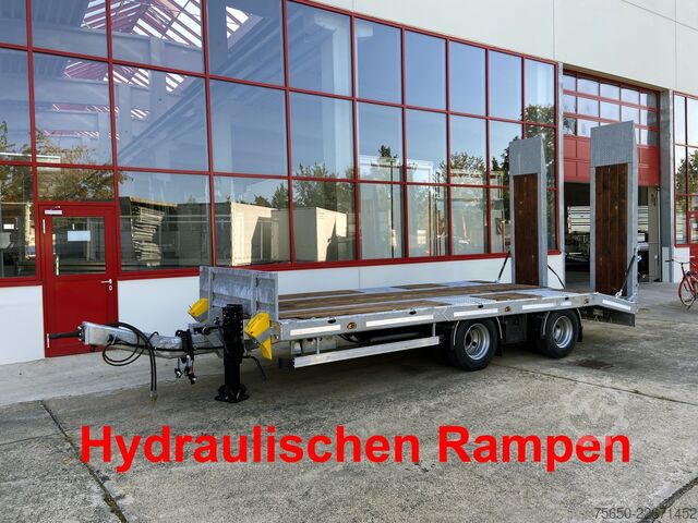 Reboque com plataforma rebaixada Möslein TT21-7,2 Hydr  21 t Tandemtieflader, hydr. Rampen, NEU