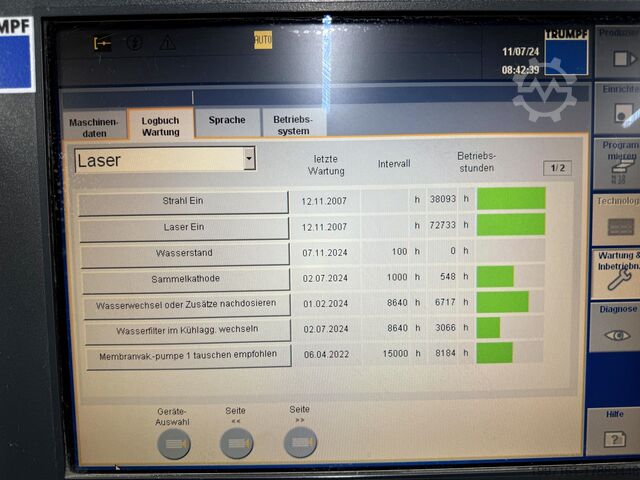 Máquina de corte por láser TRUMPF TruLaser 5030