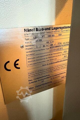 Raktári emelő HÄNEL LEAN LIFT