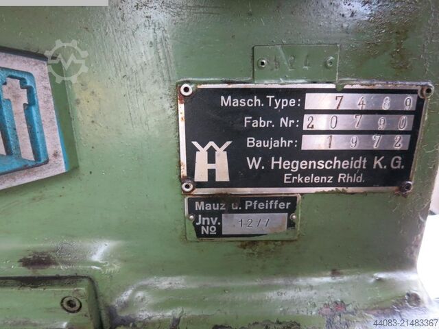 Simítóhenger gép HEGENSCHEIDT 7489