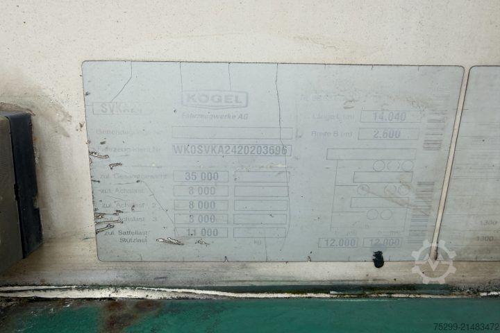 Kühlauflieger  SVKA24P10(33) Carrier 1850 / Swiss-Vehicle