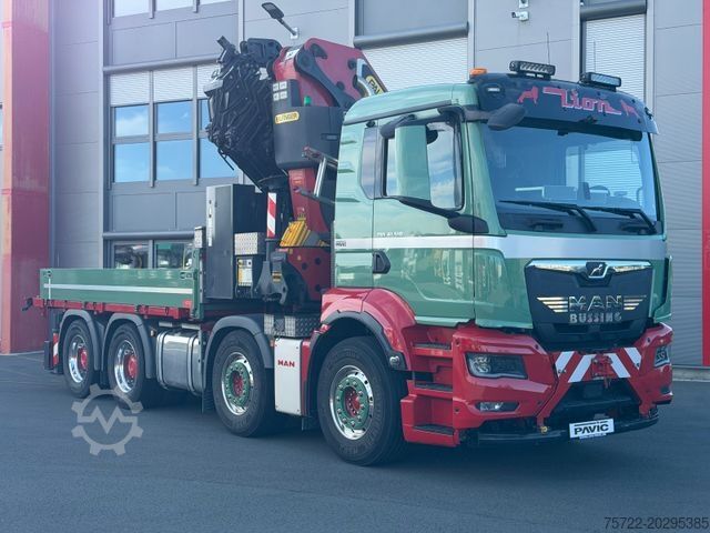 Teherautóra szerelt daru MAN TGS 41.510 8x4 mit Palfinger 58002 Kompl. Zug