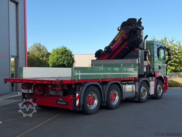 Teherautóra szerelt daru MAN TGS 41.510 8x4 mit Palfinger 58002 Kompl. Zug
