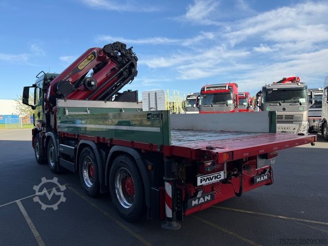 Teherautóra szerelt daru MAN TGS 41.510 8x4 mit Palfinger 58002 Kompl. Zug
