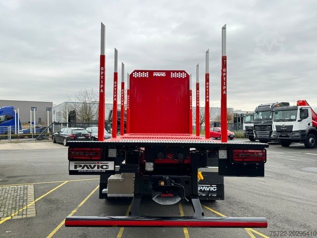 Houttransportwagen MAN TGX 26.580 6x4 BL/Plattform/ KRAN NACH WAHL!