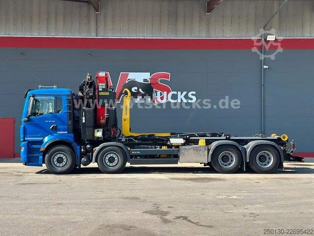 Haakarm vrachtwagen MAN TGS 35.430 8x4 BL Palfinger PHT20 & PK37.002Tec7