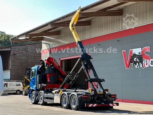 Haakarm vrachtwagen MAN TGS 35.430 8x4 BL Palfinger PHT20 & PK37.002Tec7