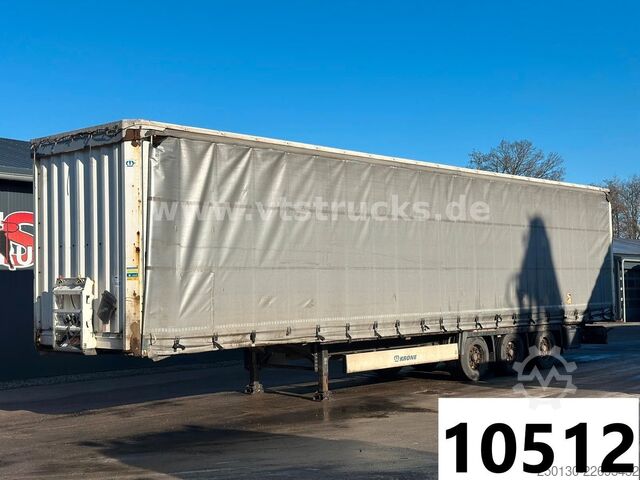 Öppen semitrailer med kapell KRONE SD  Pritsche + Plane Edscha-Verdeck Mega