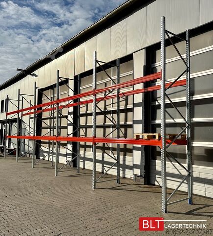 Estante resistente ca. 14 lfm Palettenregale H: 450cm Fachlast: 3000 kg , 45 Palettenplätze