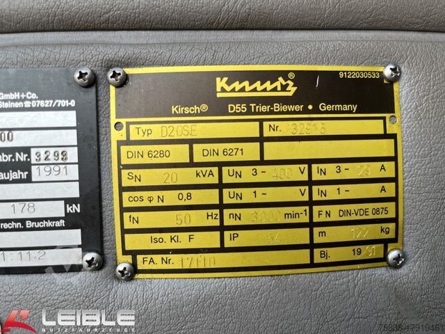Otros MERCEDES-BENZ 1222AF *Rüstwagen*Metz RW2*Generator*Feuerwehr*