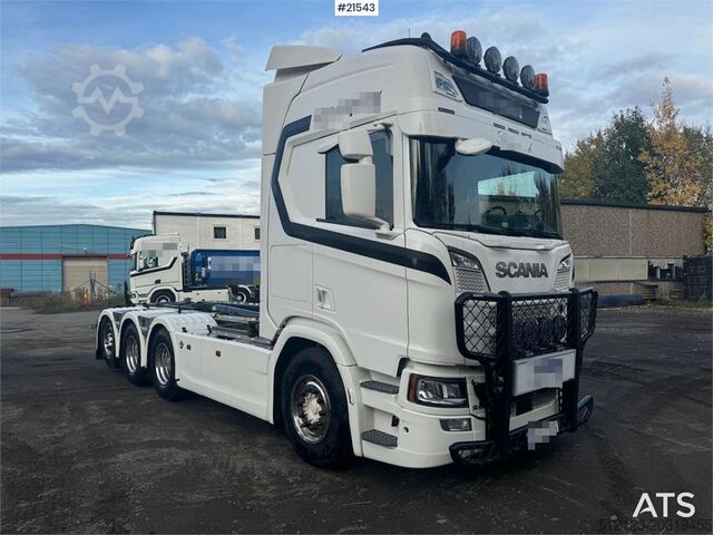 System för krokarm Scania R660 8x4 Hooklift WATCH VIDEO