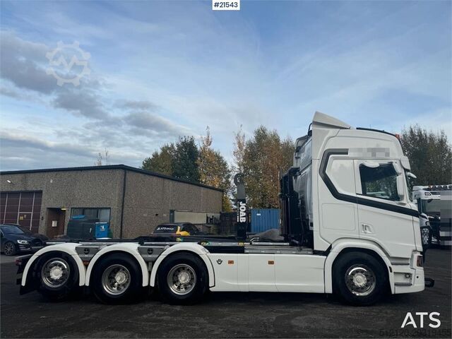 System för krokarm Scania R660 8x4 Hooklift WATCH VIDEO