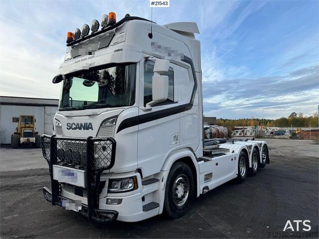 System för krokarm Scania R660 8x4 Hooklift WATCH VIDEO