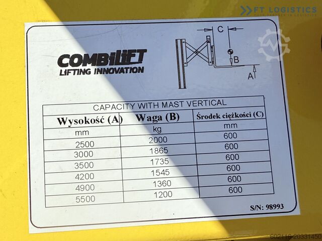 Wózek widłowy czterokierunkowy Combilift WR-4 / TRIPLEX 5500 / NEW / 420AH