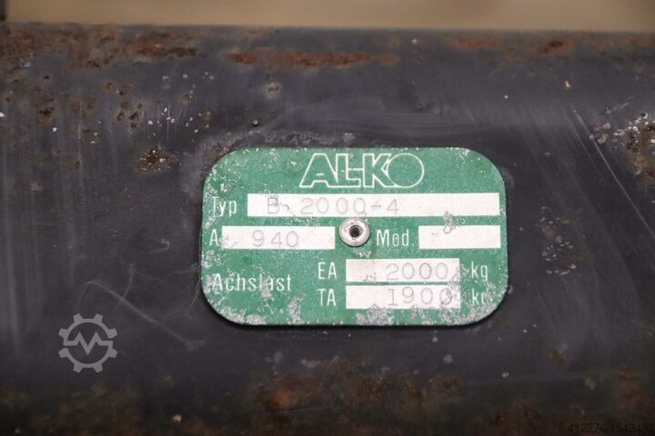 As voor aanhanger, geremd AL-KO B 2000-4  3081 A