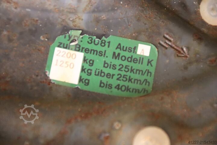 As voor aanhanger, geremd AL-KO B 2000-4  3081 A