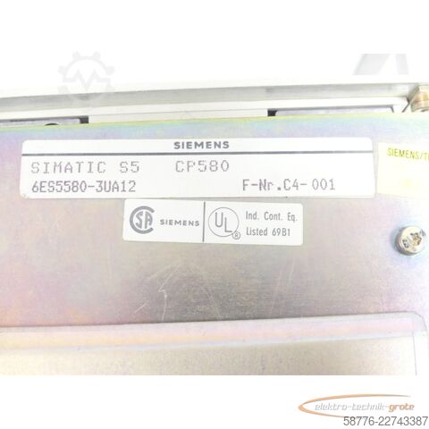 Komponent Siemens Simatic S5 CP580 6ES5580-3UA12 Baugruppe Version 1