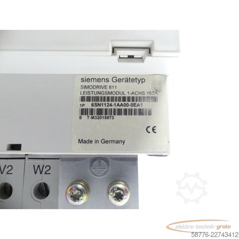 Component Siemens SIMODRIVE 611 6SN1124-1AA00-0EA1 LT-Modul SN: T-M32015873