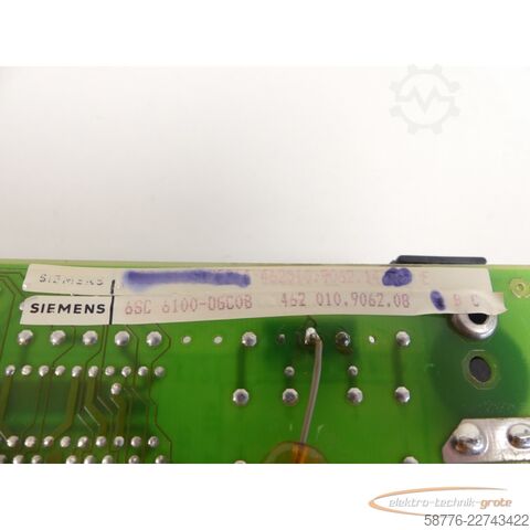 Componente Siemens Simodrive 6SC6100-0GC08 462 010.9062.08 Stromversorgung