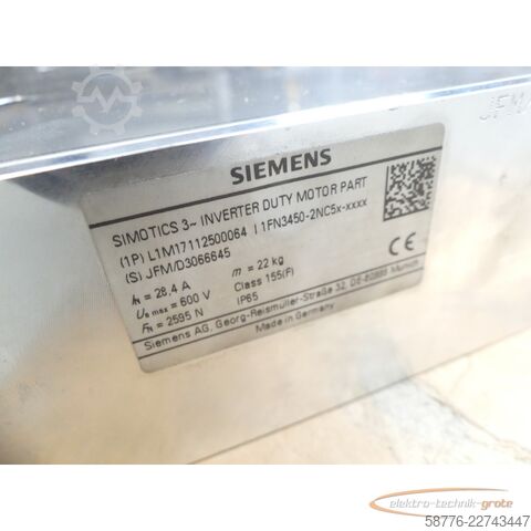 Komponent Siemens SIMOTICS 3 1FN3450-2NC5x-xxxx Linearmotor SN JFM/D3066645