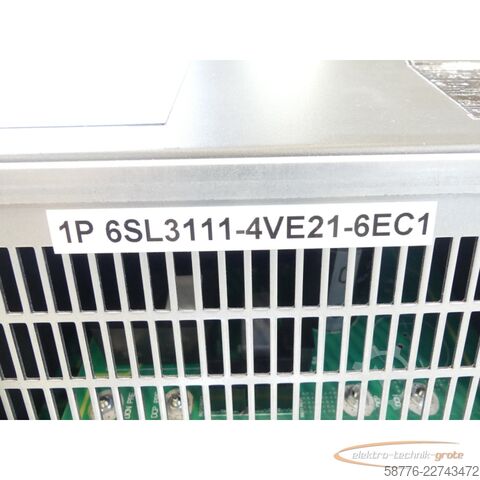 Komponent Siemens SINAMICS 6SL3111-4VE21-6EC1 SN: ZVPG4370136 generalüberholt mit 12 Monaten Gewährleistung! -