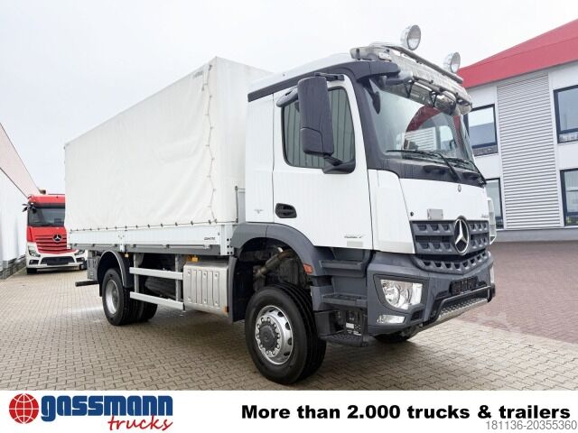 Vrachtauto met open laadbak Mercedes-Benz Arocs 1827 A 4x4, Ex-Bundeswehr!