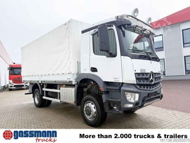 Vrachtauto met open laadbak Mercedes-Benz Arocs 1827 A 4x4, Ex-Bundeswehr!