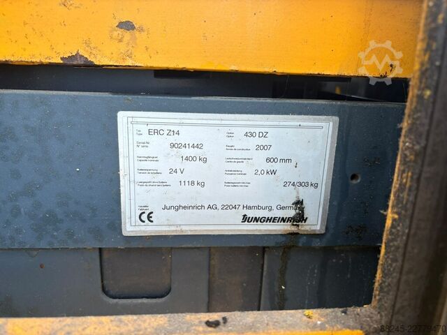 VS-23146 Elektrische triplex stapelaar Jungheinrich ERC Z14 JUNGHEINRICH ERC Z14