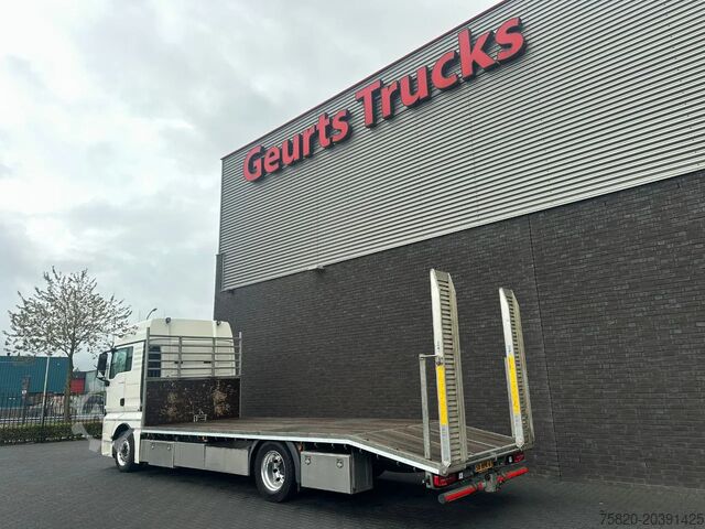 Autotransporter MAN TGX 4X2 LL-U OPRIJWAGEN / MACHINE TRANSPORTER /...