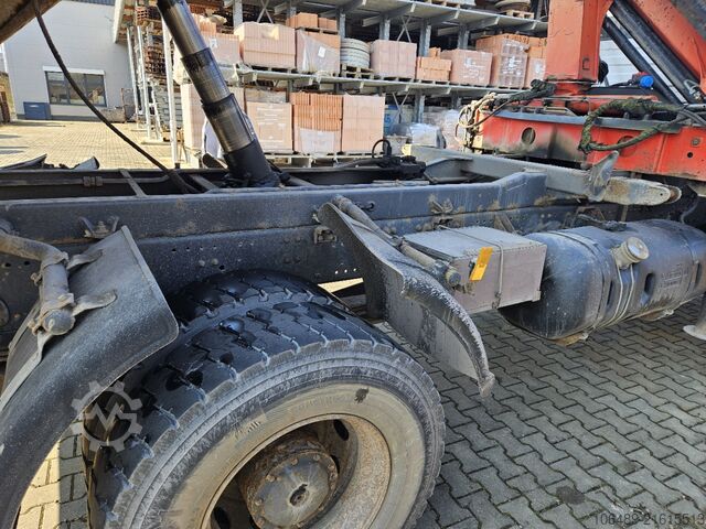Tipper truck Mercedes-Benz 1828 BB Meiller Kipper Kran PK 9501