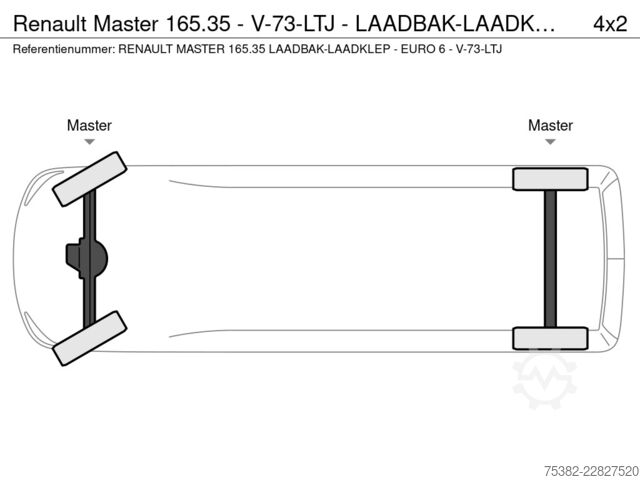  Renault Master 165.35 - V-73-LTJ - LAADBAK-LAADKLEP - E...