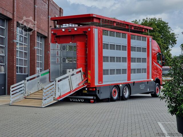 Cattle transport Volvo FH 13.500 6x2 - Livestock 4 deck Finkl + Finkl ...
