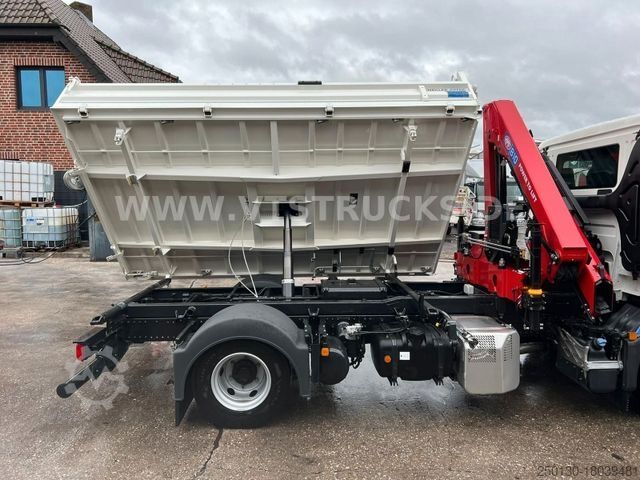 Driezijdige kipper bestelwagen MAN TGL 8.220 4x2 Meiller + HMF 810K-RC Kran *NEU*