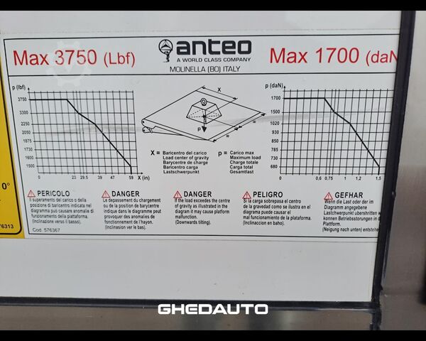 Camion à usage spécial IVECO EUROCARG0 90 220 CON CELLA ISOTERMICA E SPONDA CARICATRICE