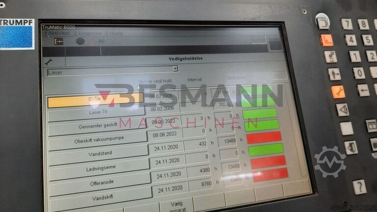 Presse à découper au laser Trumpf TruMatic 6000