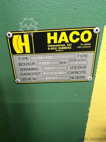 Cisaille guillotine hydraulique HACO TS 406