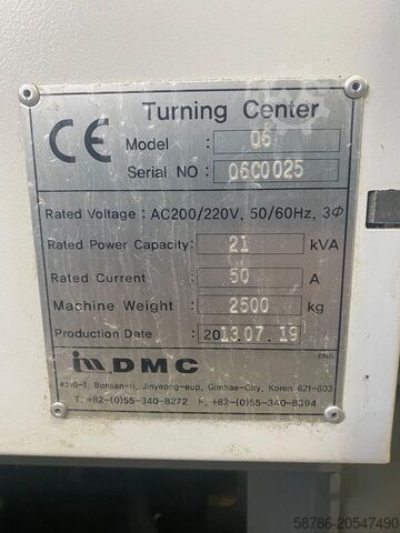 CNC draaibank DMC Korea Q6 Hyundai wia Kit