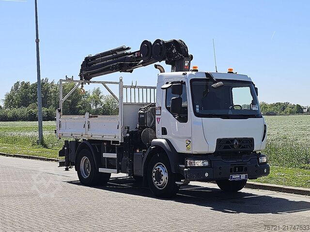 Tipper with crane RENAULT D 240 HIAB 158ES4,16 ton