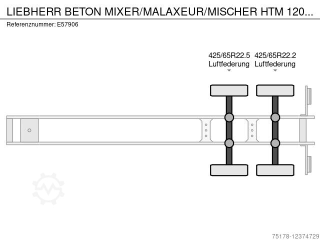 Liebherr LIEBHERR BETON MIXER/MALAXEUR/MISCHER HTM 1204
