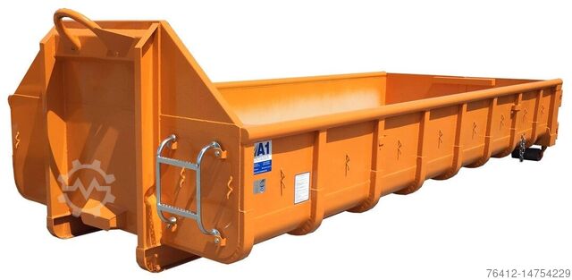 Skip container A1 Container Absetzmulde 10 m³ asymmetrisch - offen - RAL 5010 (Enzianblau)