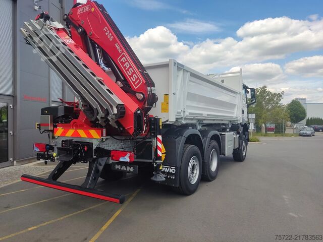 Kipper met kraan MAN TGS 28.440 6x4-4 BL 2-Seitenkipper Fassi F235 Kran