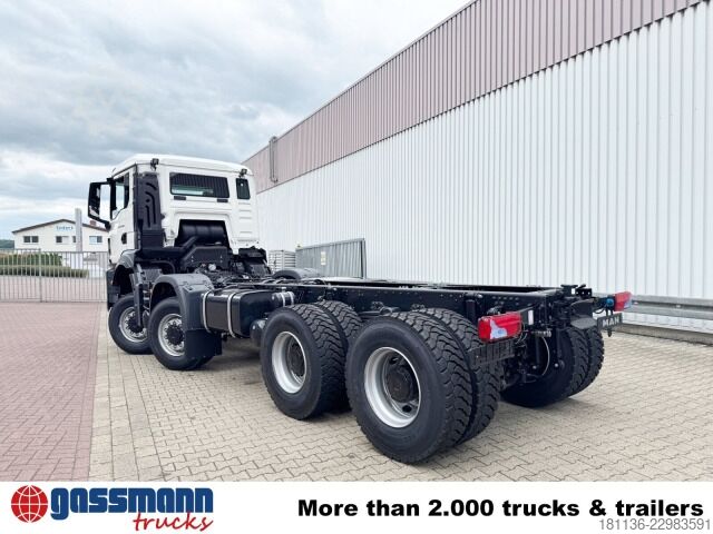 Tipper truck MAN TGS 35.480 8x8 BB CH, Hohe Bauart, Nebenantrieb