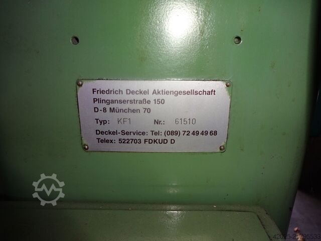 Fresadora copiadora DECKEL KF 1