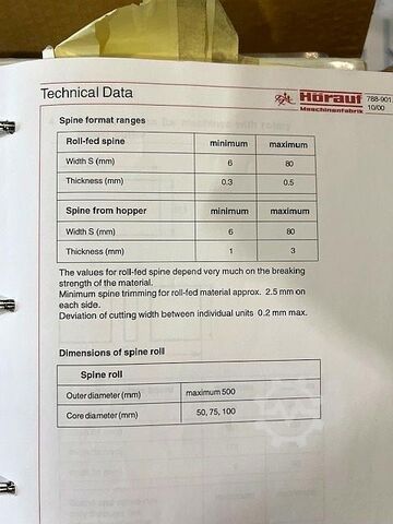 Bokbinderimaskin Hörauf BDM Universal