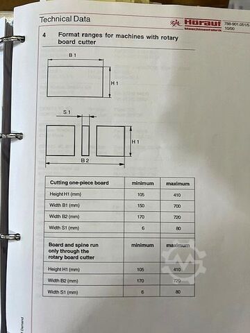 Bokbinderimaskin Hörauf BDM Universal