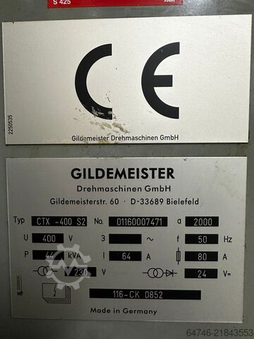 Centro di tornitura e fresatura CNC Gildemeister CTX 400  With C Axis