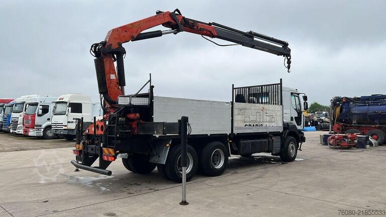 Atrelado da plataforma Renault Kerax 450 DXI (PALFINGER PK 20002 / REMOTE / 6X...
