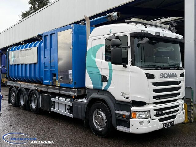Pojazd ssący Scania R450 FlexVac Dry Vacuum, Euro 6, 8x4