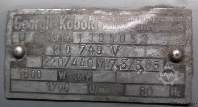 Ηλεκτρικός κινητήρας 1,8 kW 1700 Rpm 60 Hz Georgii - Kobold KLD749V